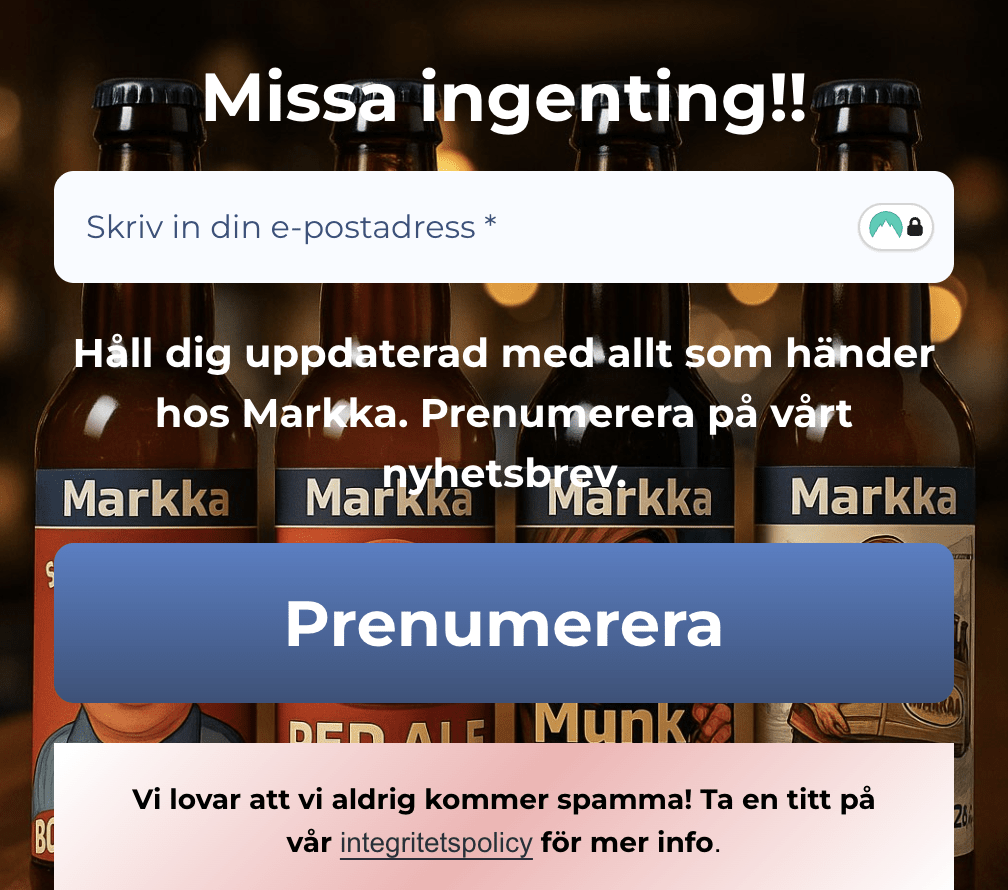 Missa ingenting, anmäl dig till Markkas Nyhetsbrev